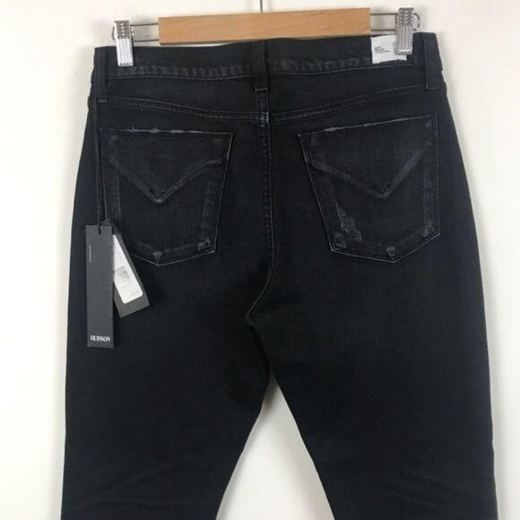 NWT Hudson Crop Relaxed Straight star Studded Jeans Size 27 - Picture 9 of 15